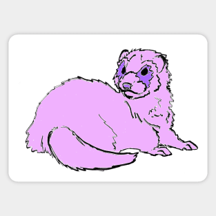 Feisty Ferret Lavender Sticker